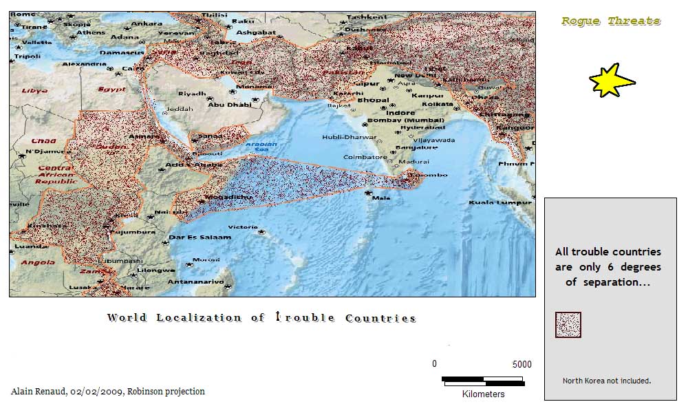 World Localization of Trouble Countries